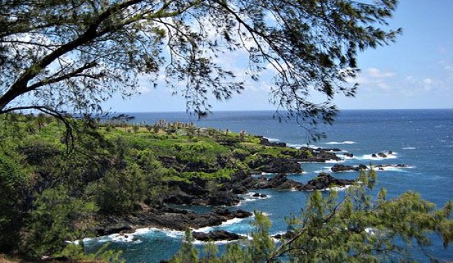 Spektakuläre Küstenblicke von der Road to Hana auf Maui