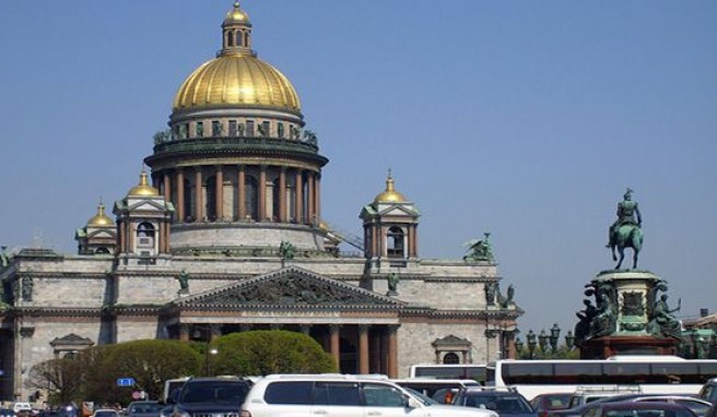 Die Kathedrale St. Isaak in St. Petersburg, Russland