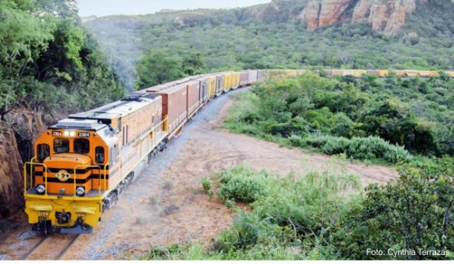 An dieser Schienenstrecke würde der künftige »Ozean-Zug« anschließen. Geplant ist eine 3750 Kilometer lange Strecke von Brasilien über Bolivien bis Peru