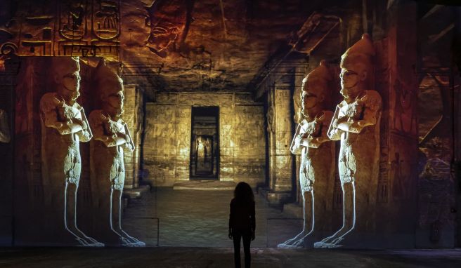 Immersive Schau in Dortmund Pyramidentour durch das alte Ägypten mitten im Ruhrgebiet