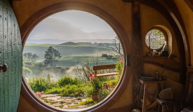 Als wäre man in Mittelerde: In Hobbiton lässt sich das einstige Filmset von «Herr der Ringe» und «Der Hobbit» erkunden.