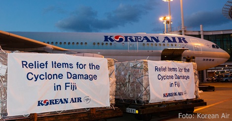 REISE & PREISE weitere Infos zu Korean Air: Hilfeleistungen auf Fidschi und den Philippinen